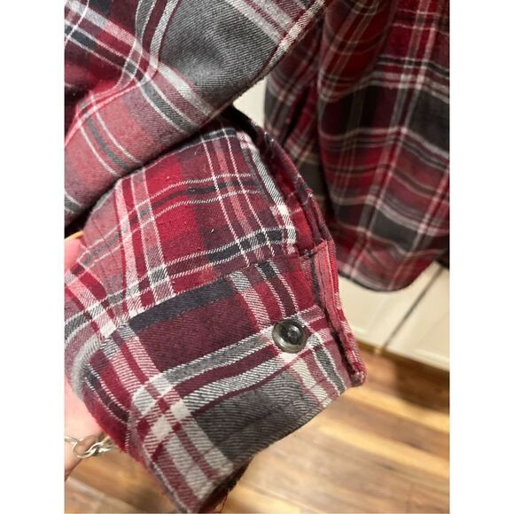 St John’s Bay Men’s Button Down Flannel Plaid Shacket Sz 2XL Outdoors Jacket Shi - Picture 3 of 10